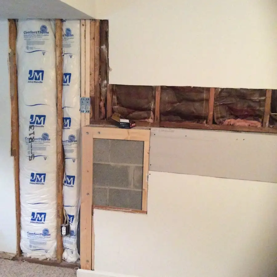 Wall insulation replacement during Contents Cleaning & Restoration in Campbellsville